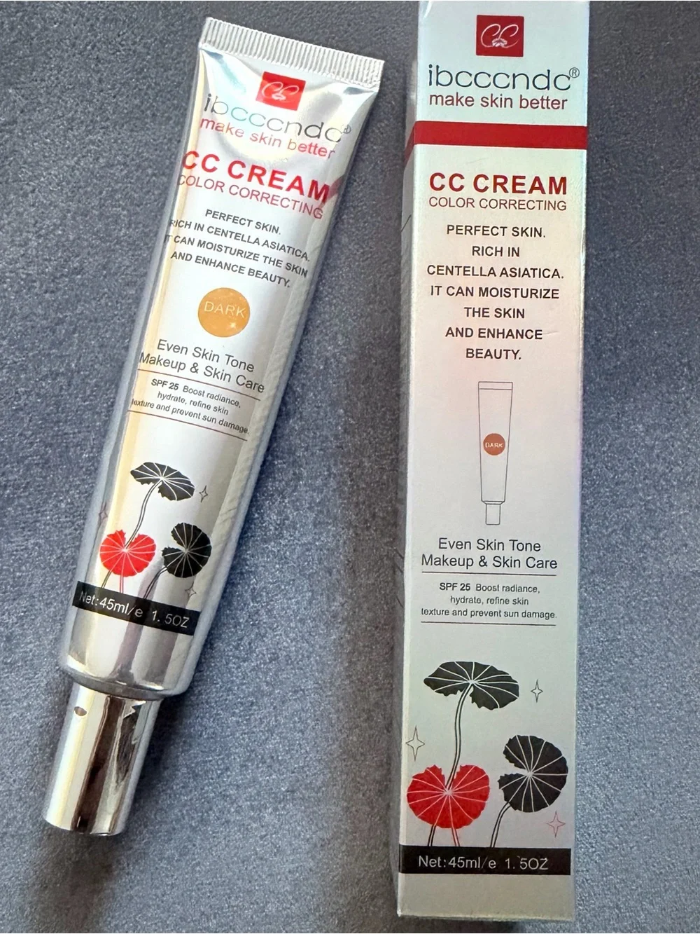 Ibcccndc Color Correcting Cream CC Make Skin Better Even Skin Tone (Dark) SPF 25